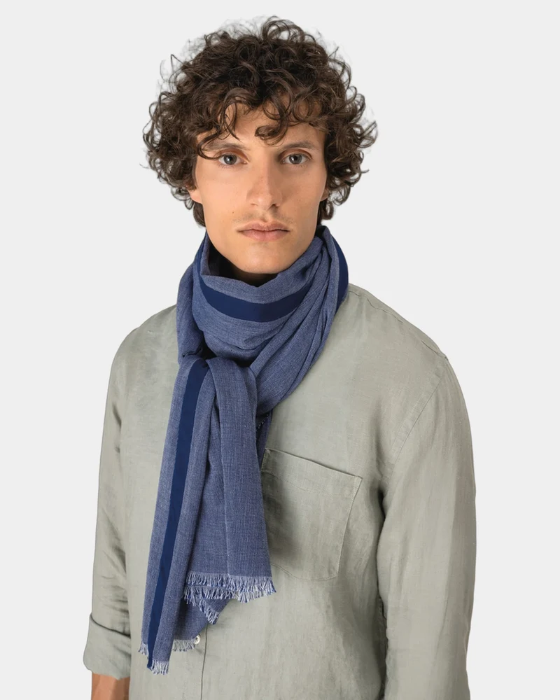Chèche en chambray coton unisexe à personnaliser