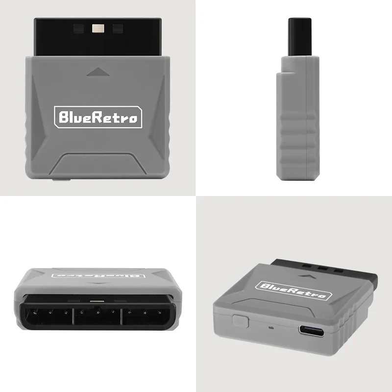 Adaptateur BlueRetro Mini RetroScaler pour PS1 et PS2 — format compact, USB-C