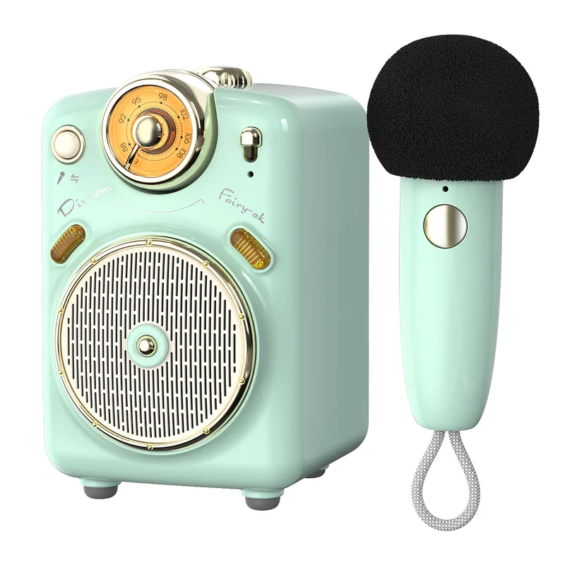 Mini enceinte karaoké Divoom Fairy-OK — micro sans fil et écran pixel art