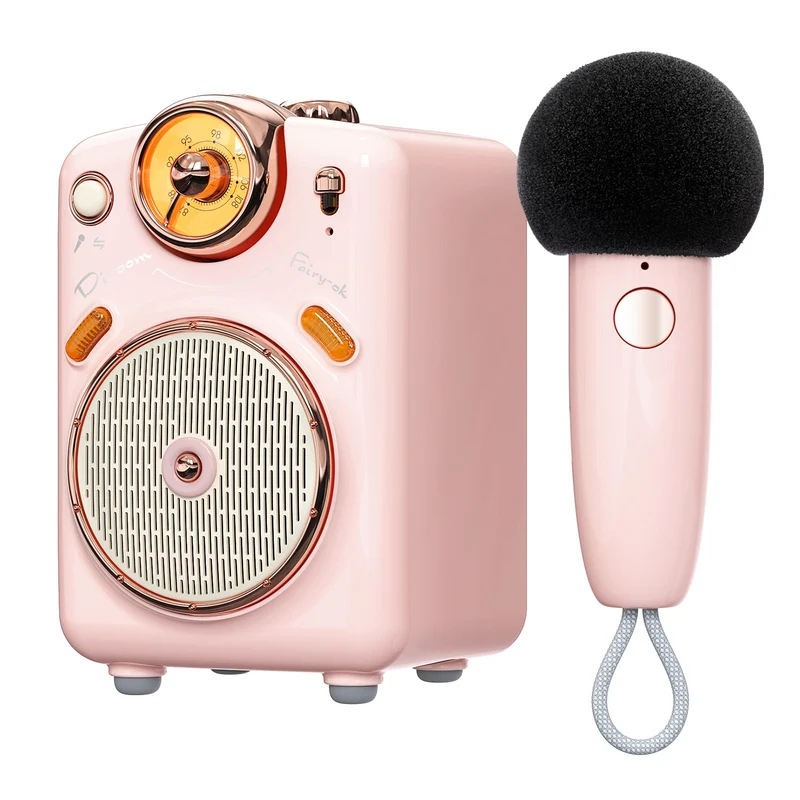 Mini enceinte karaoké Divoom Fairy-OK — micro sans fil et écran pixel art