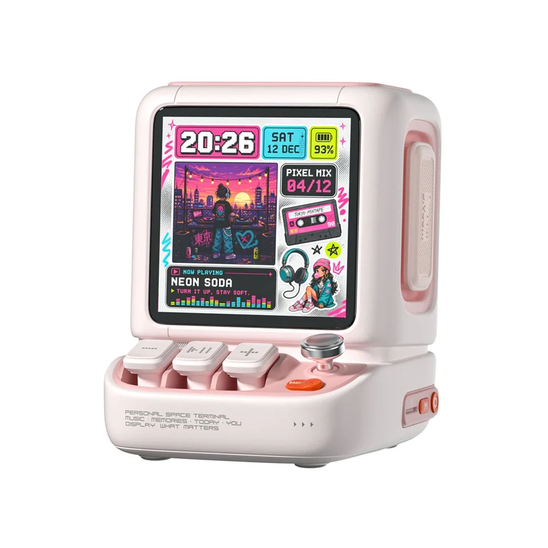 Enceinte de bureau Divoom Astrotoo — 20 W, écran 480×480, touches et joystick