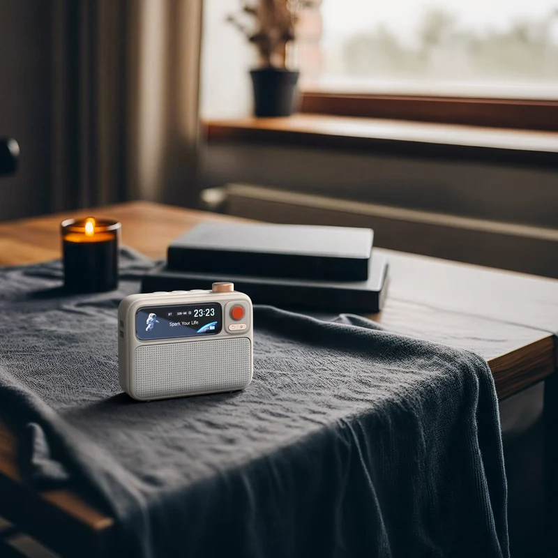 Enceinte de chevet Divoom FlowToo — 10 W, réveil lumineux et 90 bruits blancs