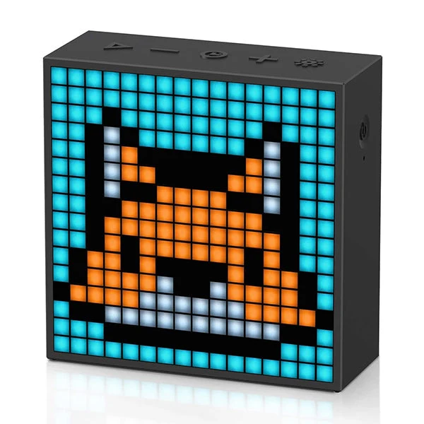 Enceinte Bluetooth Divoom Timebox-Evo — façade LED pixel art 16×16, 6 W