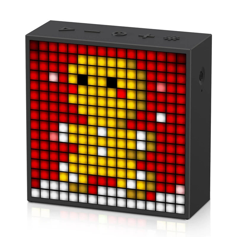 Enceinte Bluetooth Divoom Timebox-Evo — façade LED pixel art 16×16, 6 W