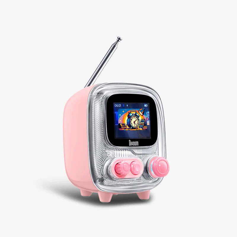 Enceinte Bluetooth Divoom Tiivoo-2 — téléviseur rétro miniature, écran album photo