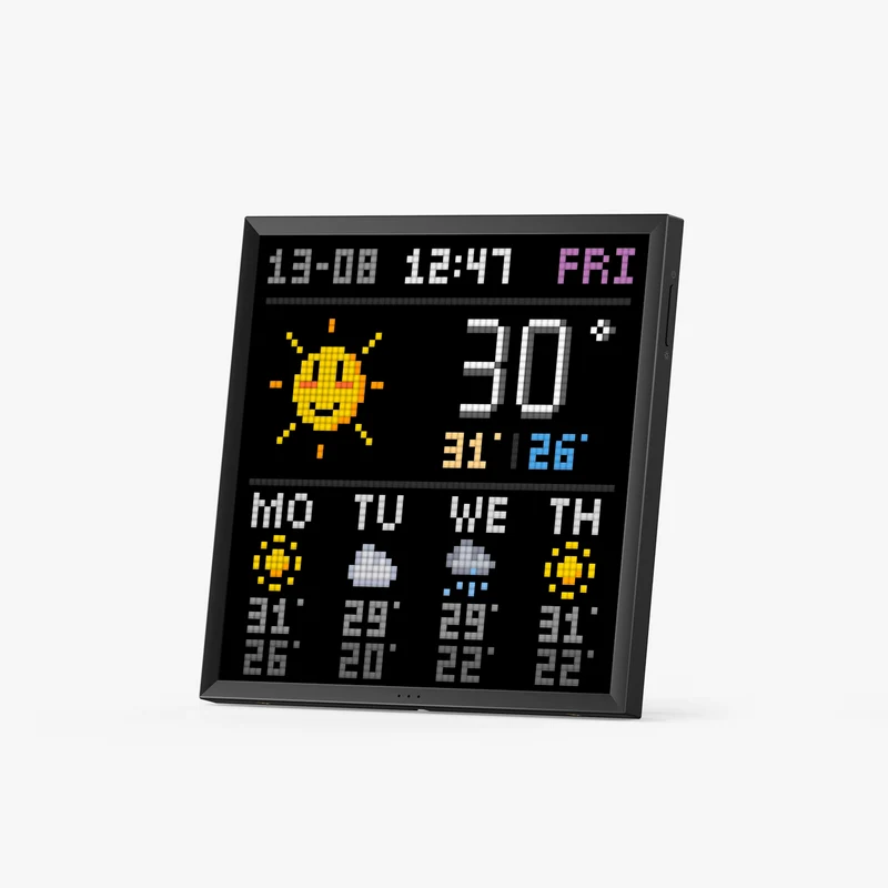 Écran pixel art Divoom Pixoo-64 II — 64×64 LED, Wi-Fi et Bluetooth