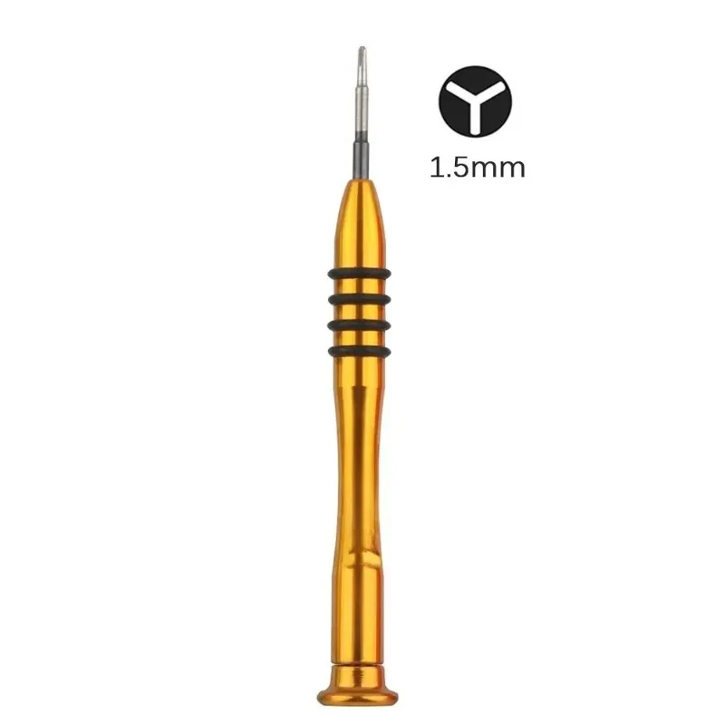 Tournevis tri-wing Y 0.6, 1.5 et 2.0 mm — les trois diamètres de la vis à trois ailes