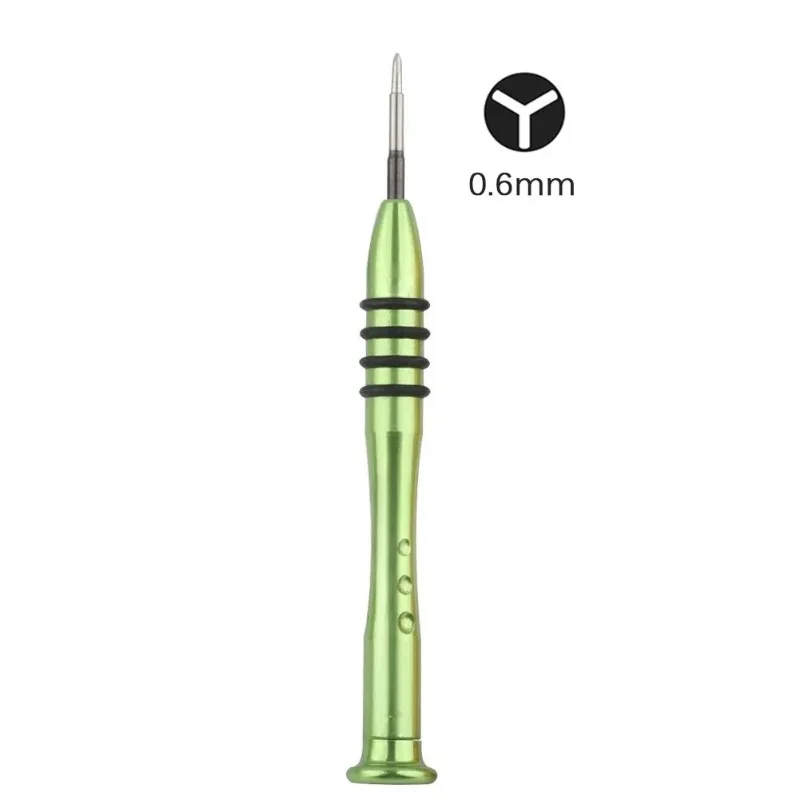 Tournevis tri-wing Y 0.6, 1.5 et 2.0 mm — les trois diamètres de la vis à trois ailes