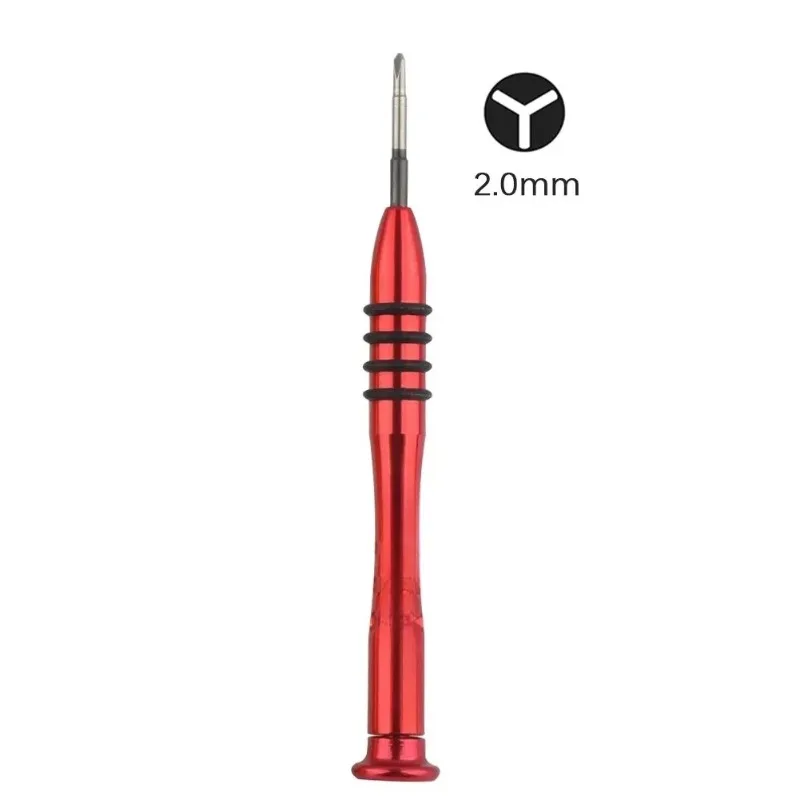 Tournevis tri-wing Y 0.6, 1.5 et 2.0 mm — les trois diamètres de la vis à trois ailes