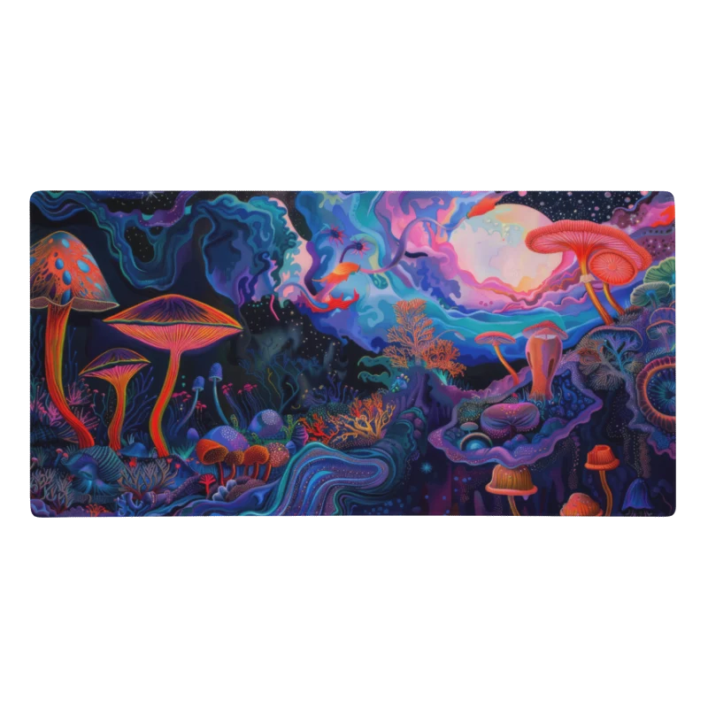 Tapis De Souris Original Champignons Psychédéliques
