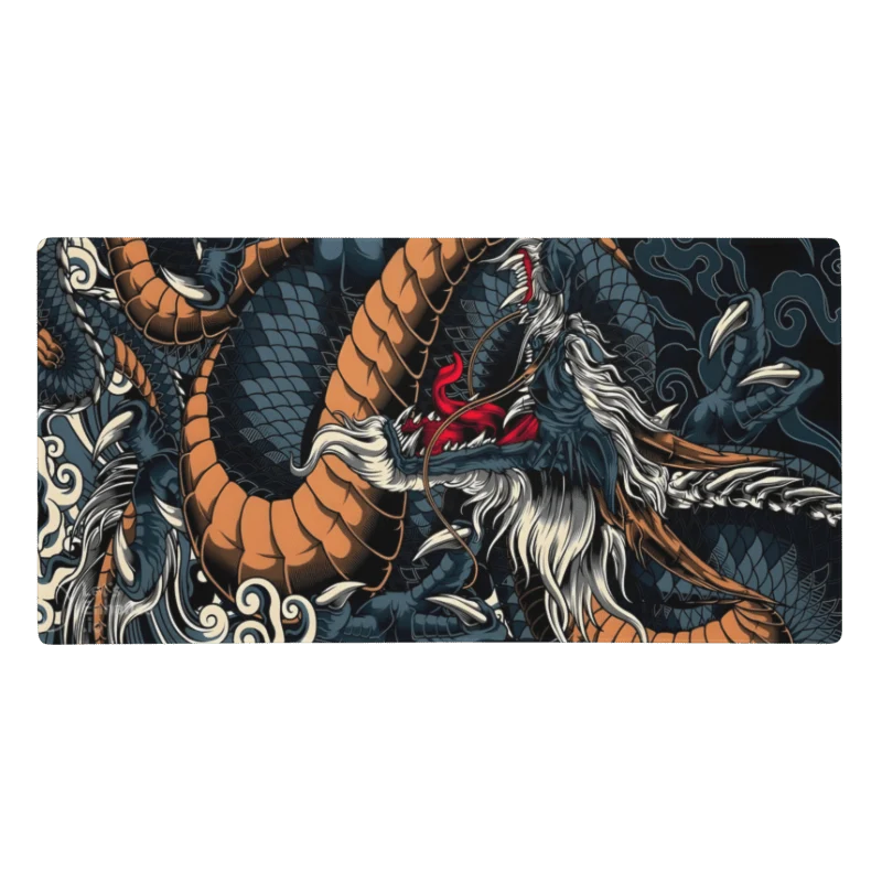 Tapis De Souris Dragon Japonais