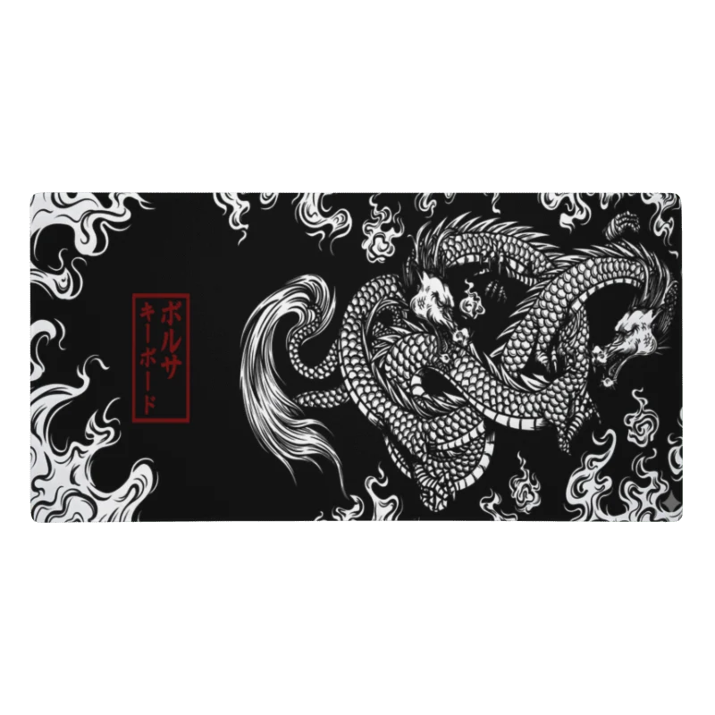 Tapis De Souris Japonais Dragon
