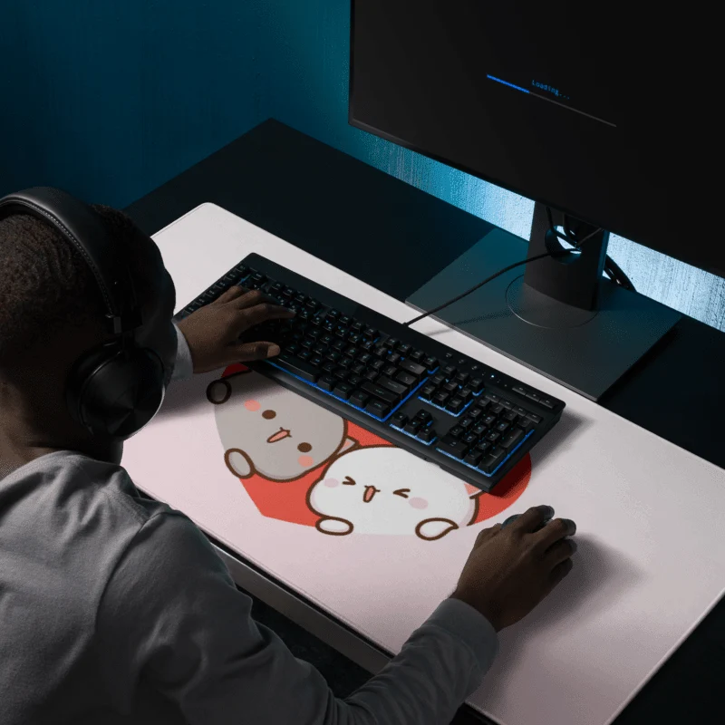 Tapis De Souris Kawaii Chatons Amoureux