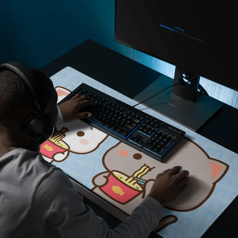 Tapis De Souris Kawaii Chatons Ramen