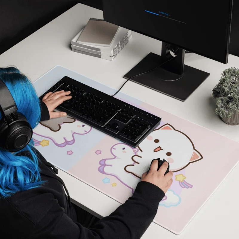 Tapis De Souris Kawaii Chatons Licorne
