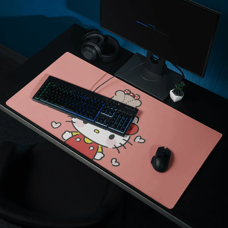 Tapis De Souris Kawaii Chaton Blanc Mignon