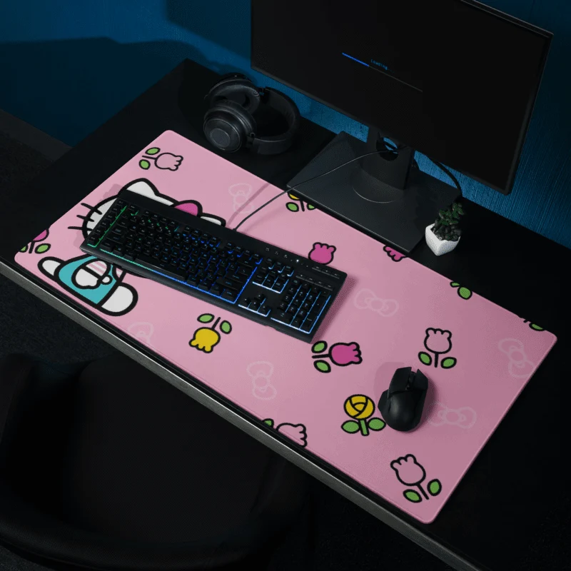 Tapis De Souris Kawaii Chat Blanc