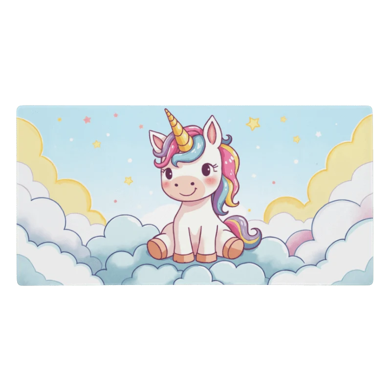 Tapis De Souris Kawaii Licorne Mignonne
