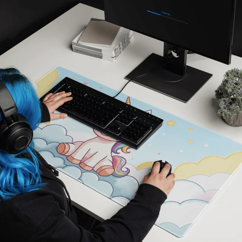 Tapis De Souris Kawaii Licorne Mignonne