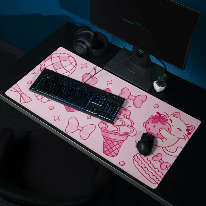 Tapis de Souris Kawaii Chaton Girly