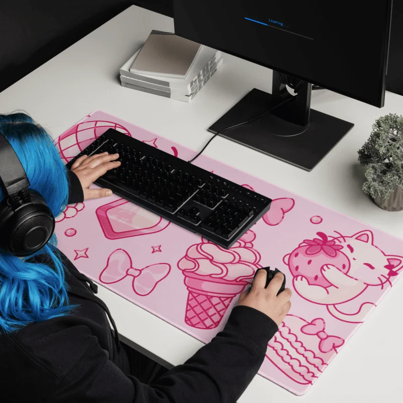Tapis de Souris Kawaii Chaton Girly
