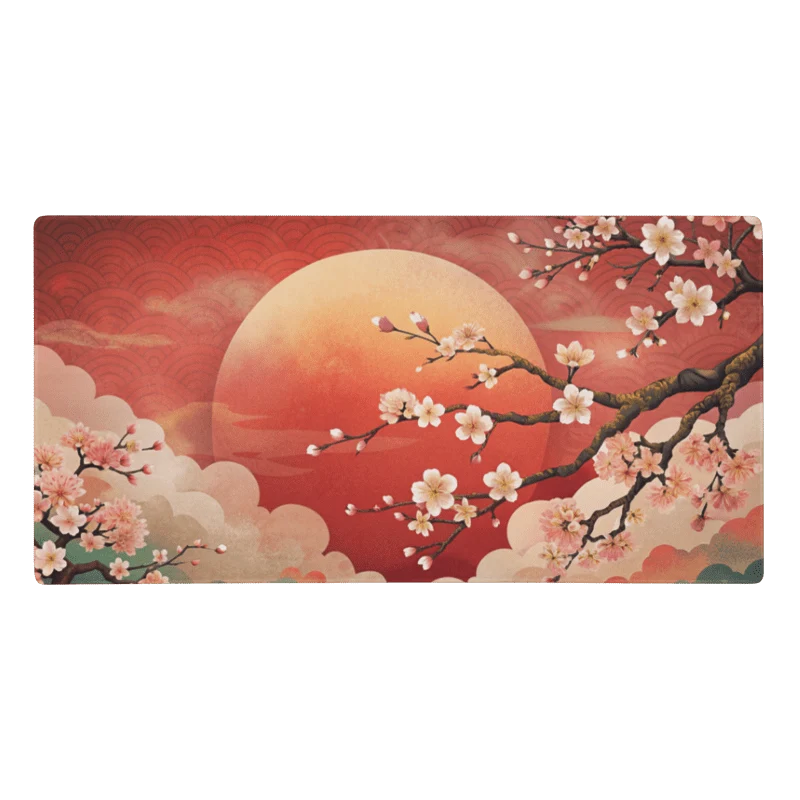 Tapis De Souris Japonais Sakura Soleil Levant