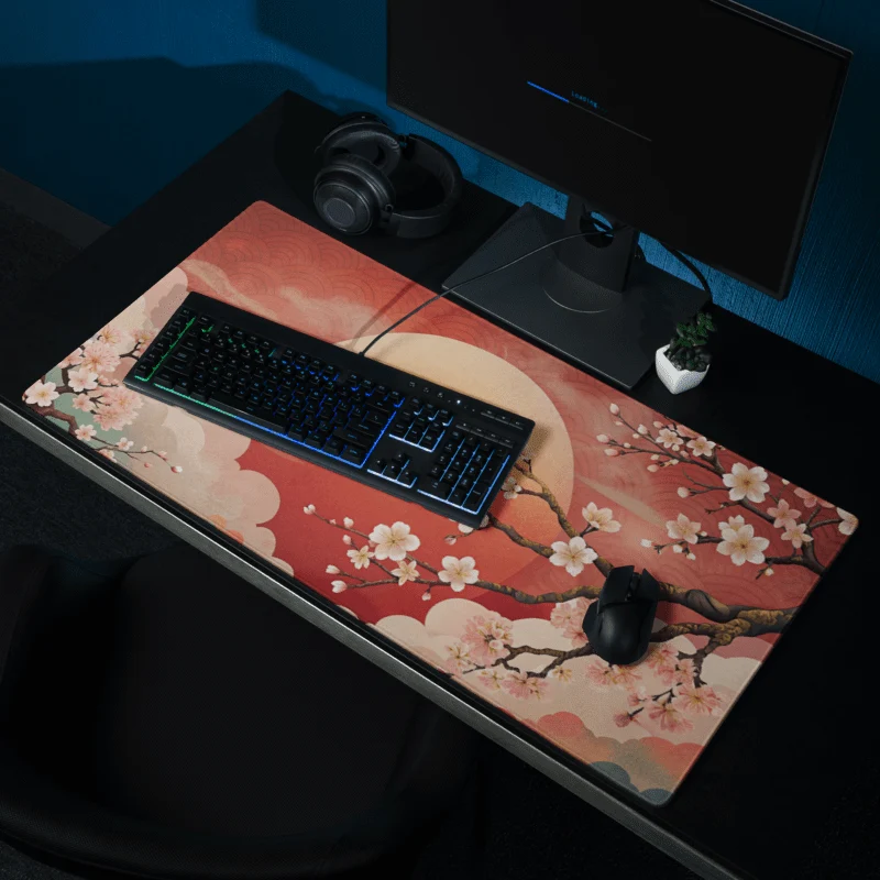 Tapis De Souris Japonais Sakura Soleil Levant