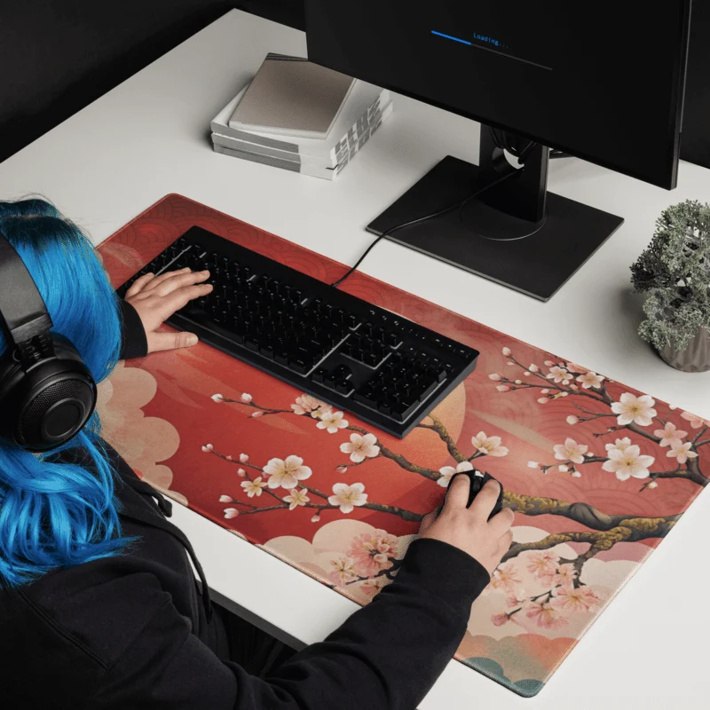 Tapis De Souris Japonais Sakura Soleil Levant