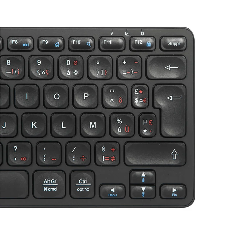 Clavier compact multiAppareils Bluetooth® antimicrobien (FR)