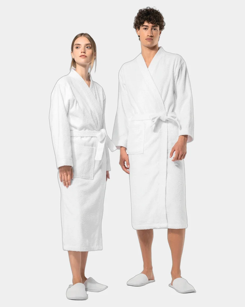 Peignoir col kimono coton éponge 400g/m² à personnaliser