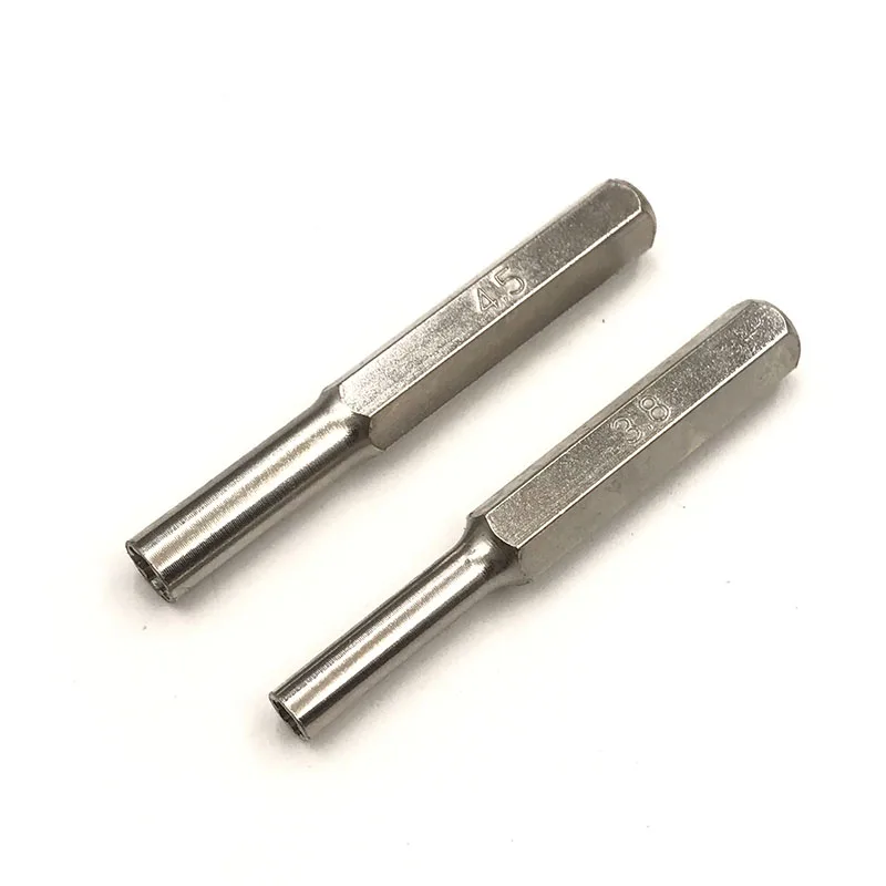 Embouts GameBit 3,8 et 4,5 mm — tige 50 ou 100 mm, à l'unité ou par cinq jeux