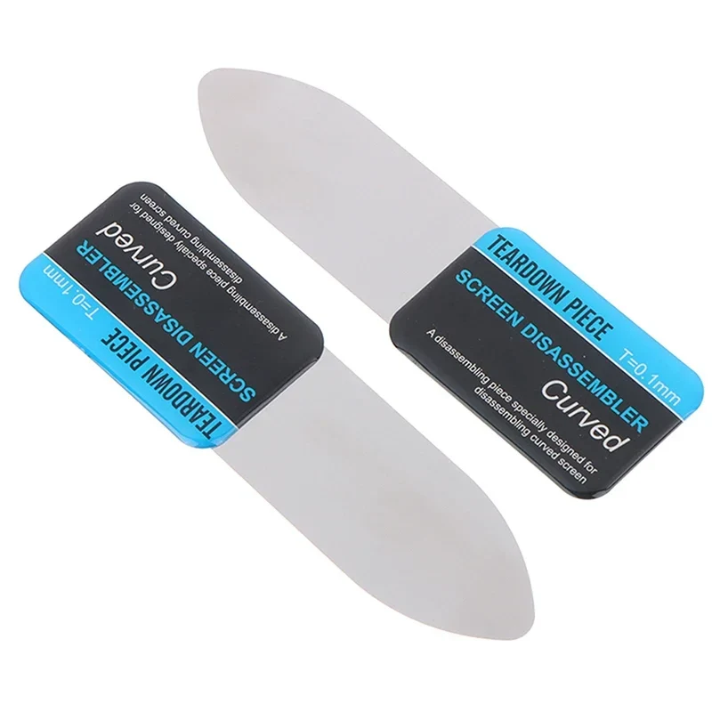 Spatule d'ouverture en acier ultra fine — écrans collés et coques à clips