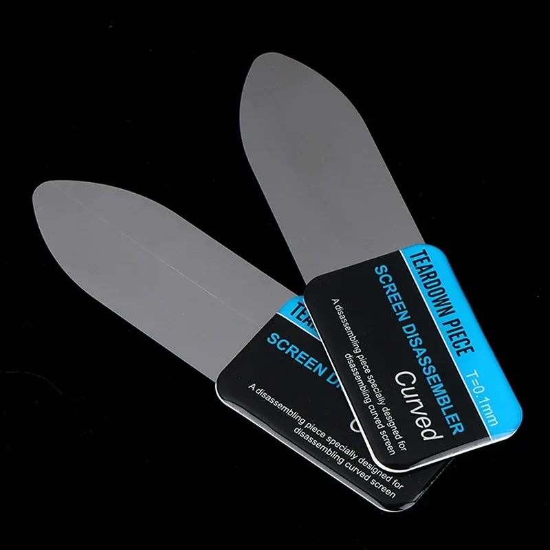 Spatule d'ouverture en acier ultra fine — écrans collés et coques à clips