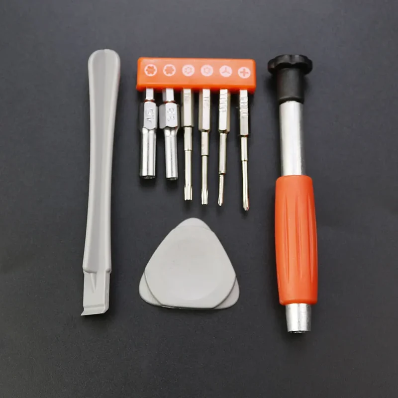 Kit de démontage de consoles portables — tournevis, spatules et médiators d'ouverture