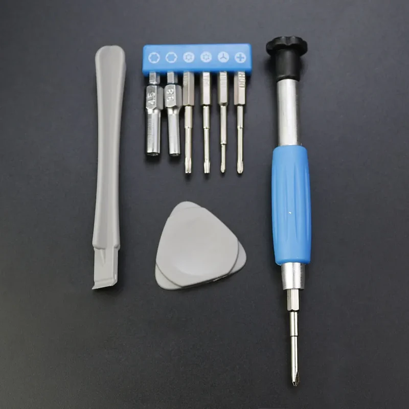 Kit de démontage de consoles portables — tournevis, spatules et médiators d'ouverture
