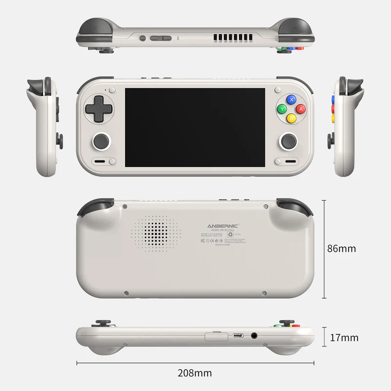 Anbernic RG 55G1 — console Android 14, écran 5,5" 1080p et Snapdragon G1 Gen 2