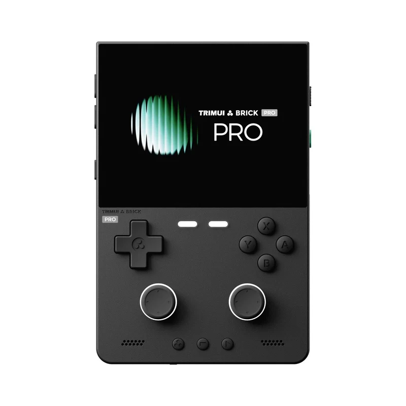 TrimUI Brick Pro — console rétro verticale, écran 3,95" 1024×768 et double stick Hall