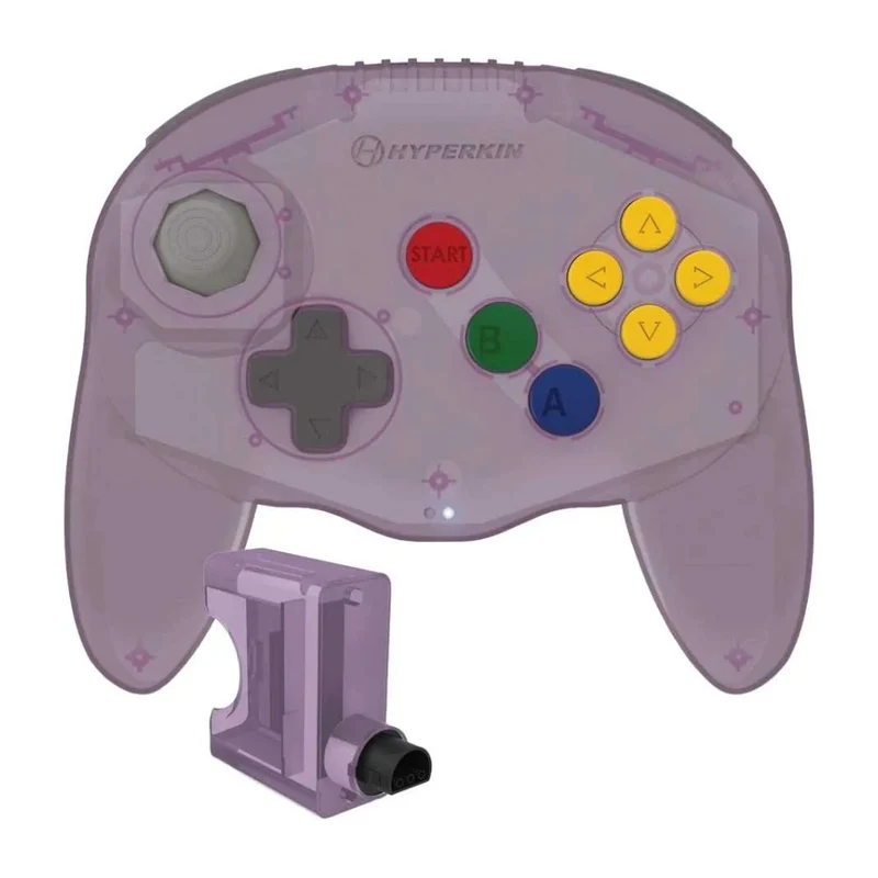 Manette Bluetooth Hyperkin Admiral style N64 — adaptateur pour la console d'origine fourni