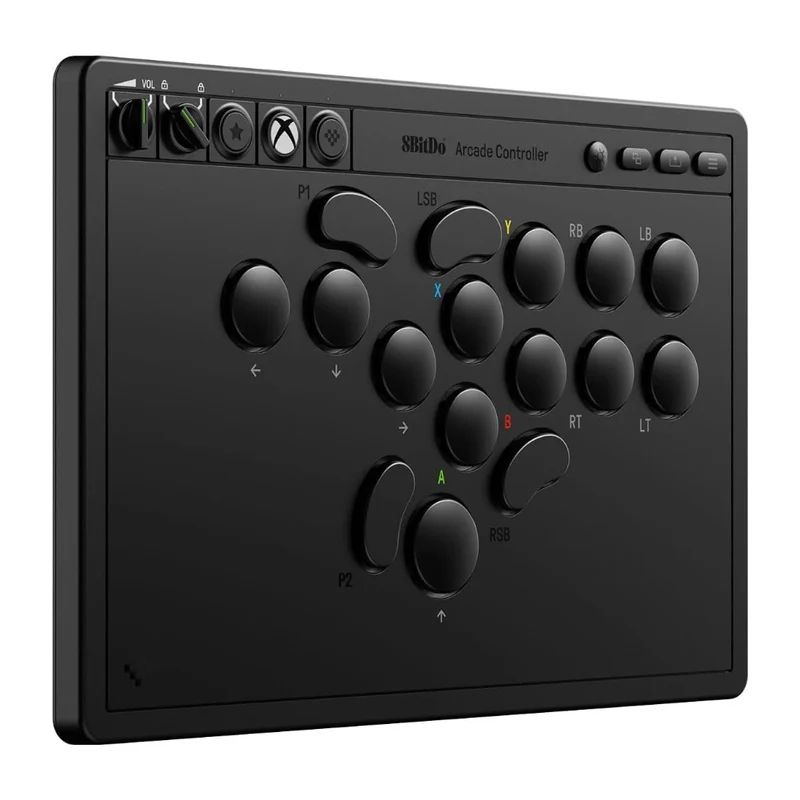 8BitDo Arcade Controller — contrôleur arcade tout-boutons sans levier, switchs mécaniques extra-plats