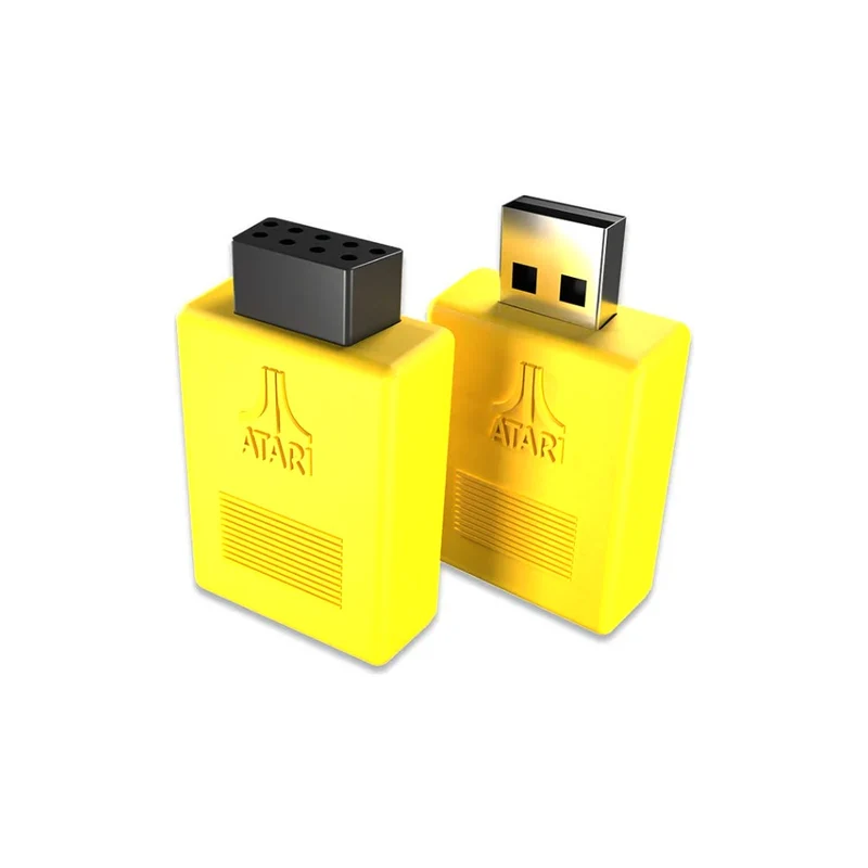 Joystick sans fil Atari CX40+ édition PAC-MAN — 5 coloris, adaptateurs DB9 et USB-A fournis