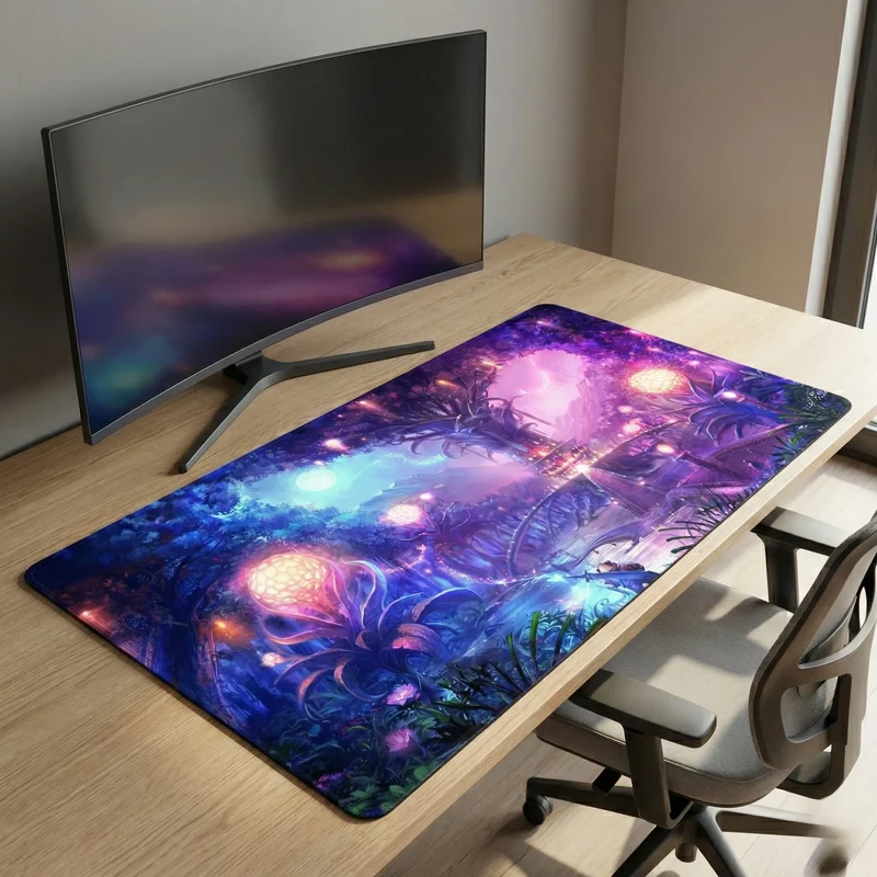 XXL Fantasy Gaming Mouse Pad — Sanctuary of the Magic Tree | PopMyPad