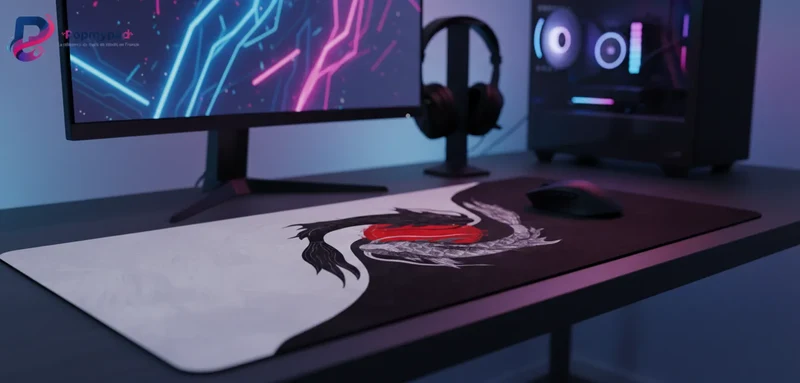 XXL Japanese Mouse Pad — Koi Carp & Rising Sun | PopMyPad
