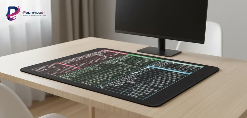 Office Shortcuts Mouse Pad — Master Office Cheat Sheet | PopMyPad