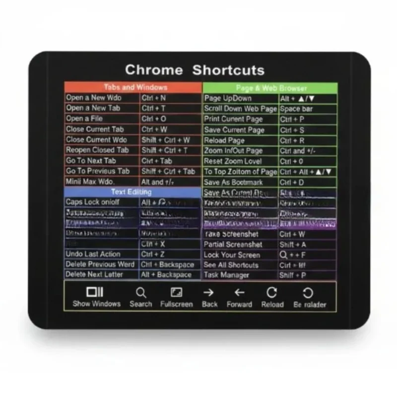 Google Chrome Shortcuts Mouse Pad — Productivity and Minimalist Design | PopMyPad