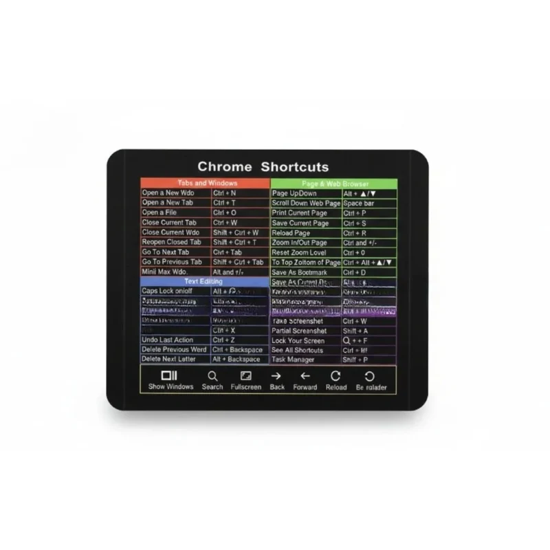 Google Chrome Shortcuts Mouse Pad — Productivity and Minimalist Design | PopMyPad