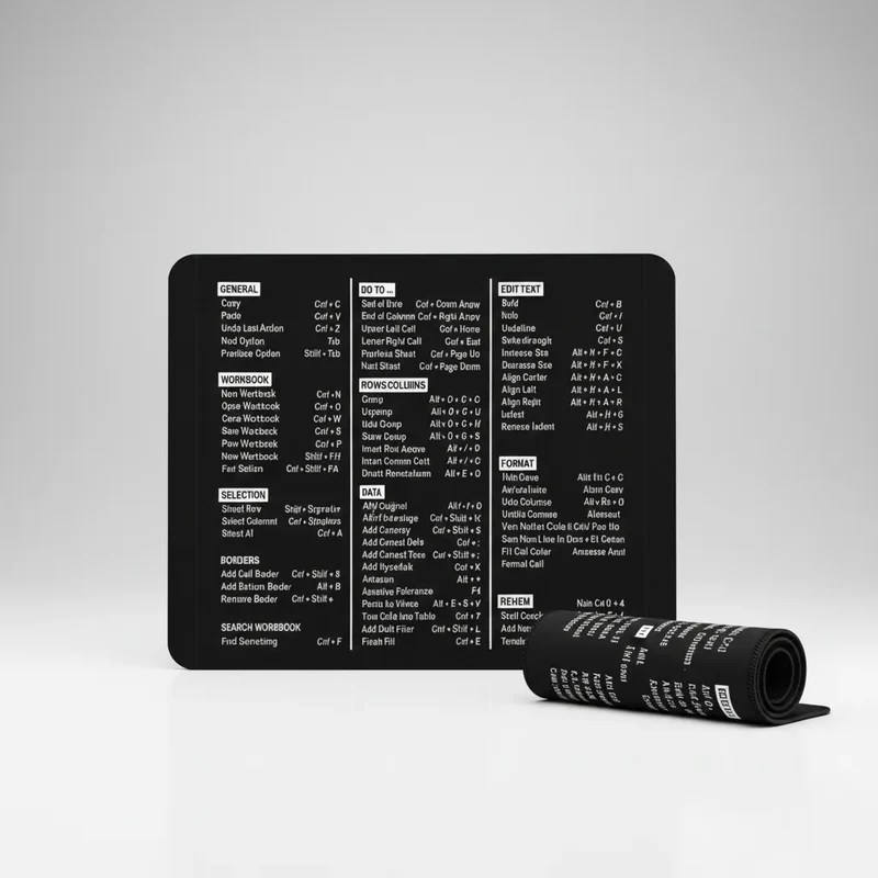 Keyboard Shortcuts Mouse Pad — Master Shortcuts 9.8 × 13.8 in | PopMyPad