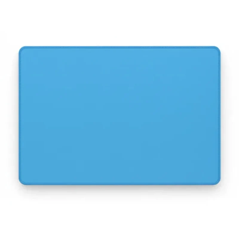 Sky Blue Mouse Pad — Minimalist Solid Colour 9.8 × 11.4 in | PopMyPad