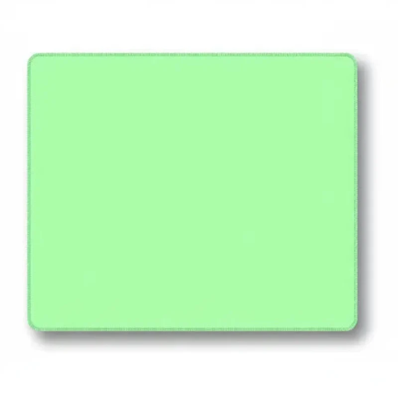 Pastel Light Green Mouse Pad — Minimalist Solid Colour 9.8 × 11.4 in | PopMyPad
