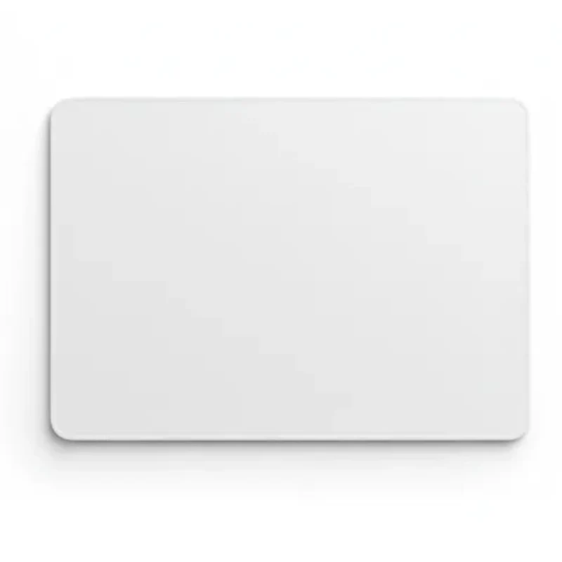White Mouse Pad — Minimalist Solid Colour 9.8 × 11.4 in | PopMyPad