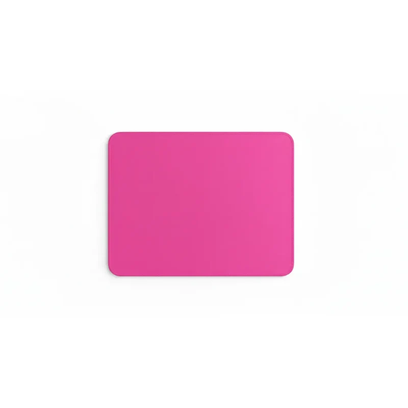 Pink Mouse Pad — Minimalist Solid Colour 9.8 × 11.4 in | PopMyPad